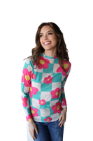 1221 RETRO CHECK MESH TOP
