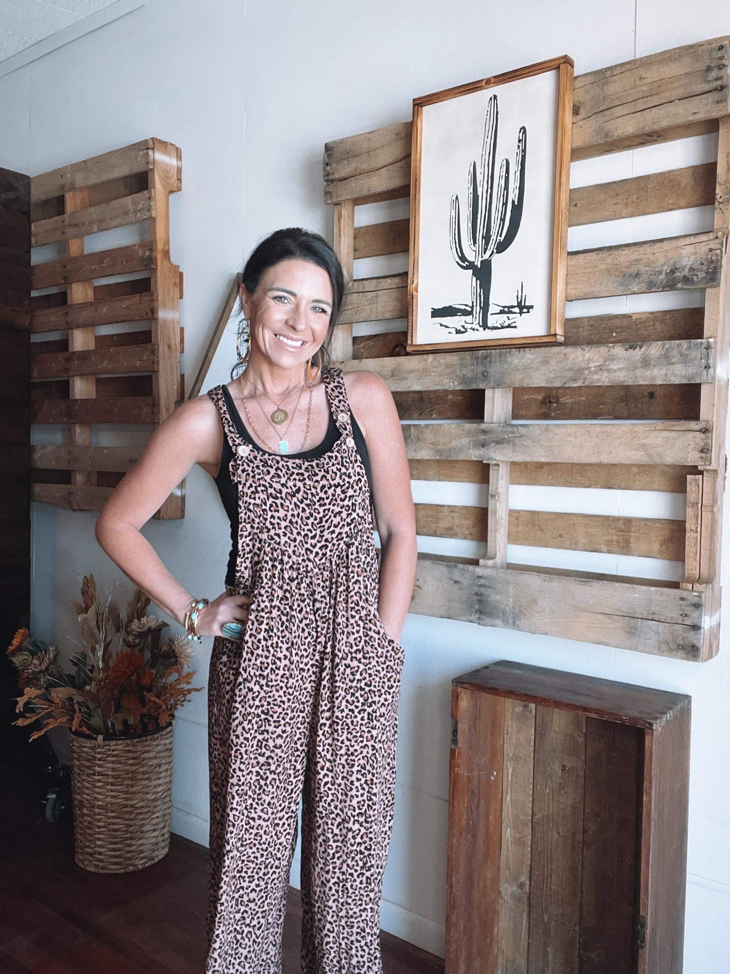 8201 CHEETAH PRINT JUMPSUIT