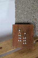 1244 GOLD TRI-OPAL DANGLE EARRING