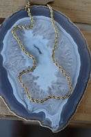 1260 8MM 18" DIPPED GOLD CURB CHAIN NECKLACE