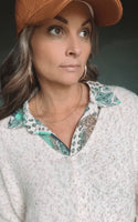 4231 GREEN BOHO TOP