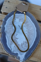 1254 DIPPED GOLD SERPENT CHAIN NECKLACE