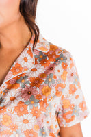 TH201 RETRO ORA FLORAL PJ PANT SET