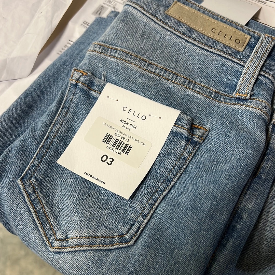 5101 LIGHT DENIM SUPER FLARE JEAN