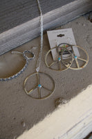 1239 -TQ SILVER PEACE EARRINGS