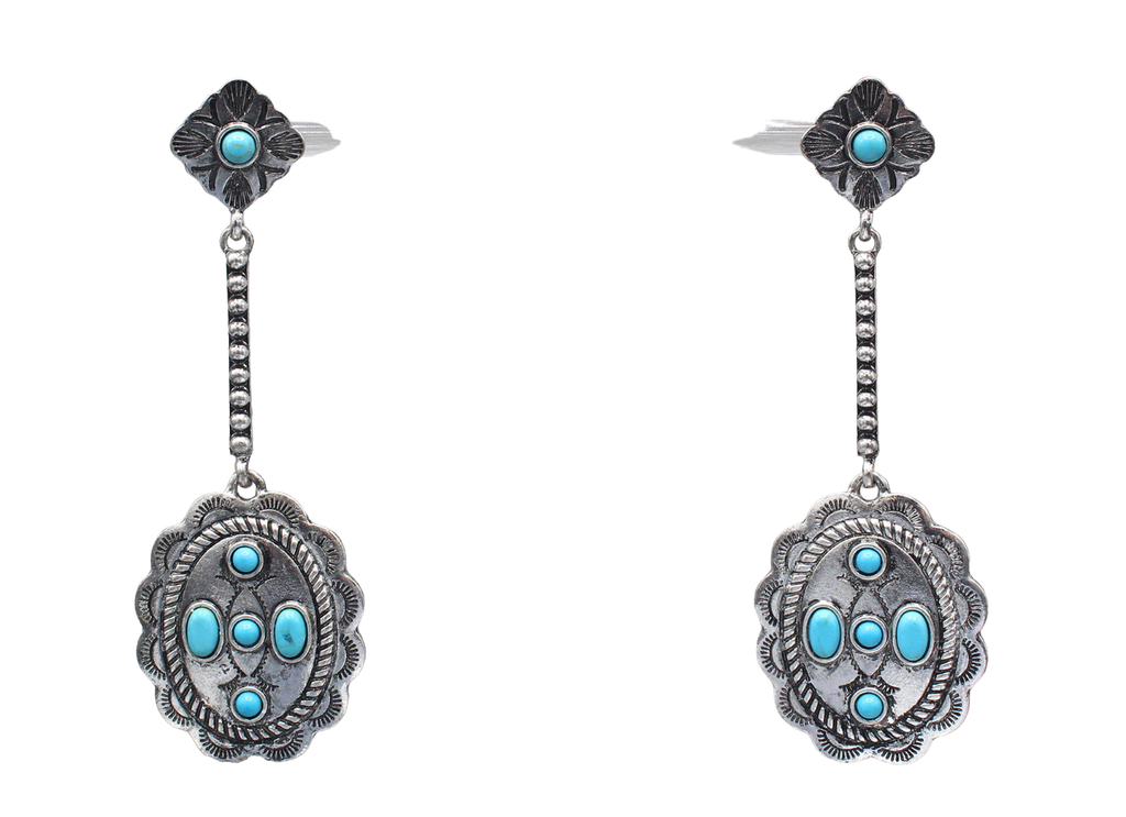 TURQUOISE BLOOM DROP ER