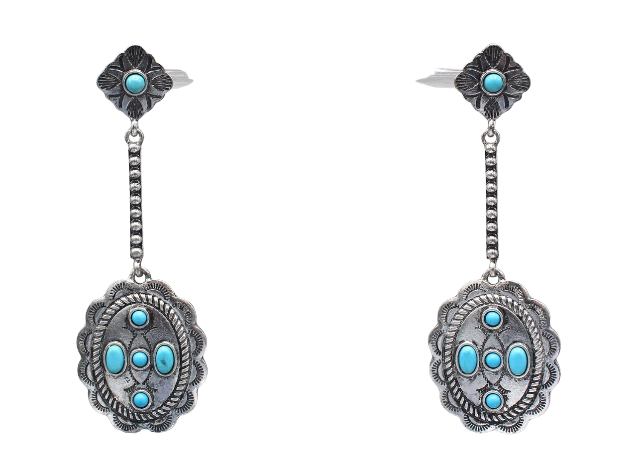 TURQUOISE BLOOM DROP ER