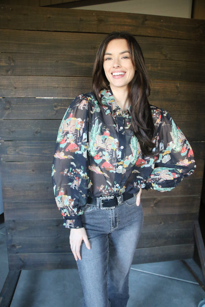 TH11  BLACK WAGON CHIFFON