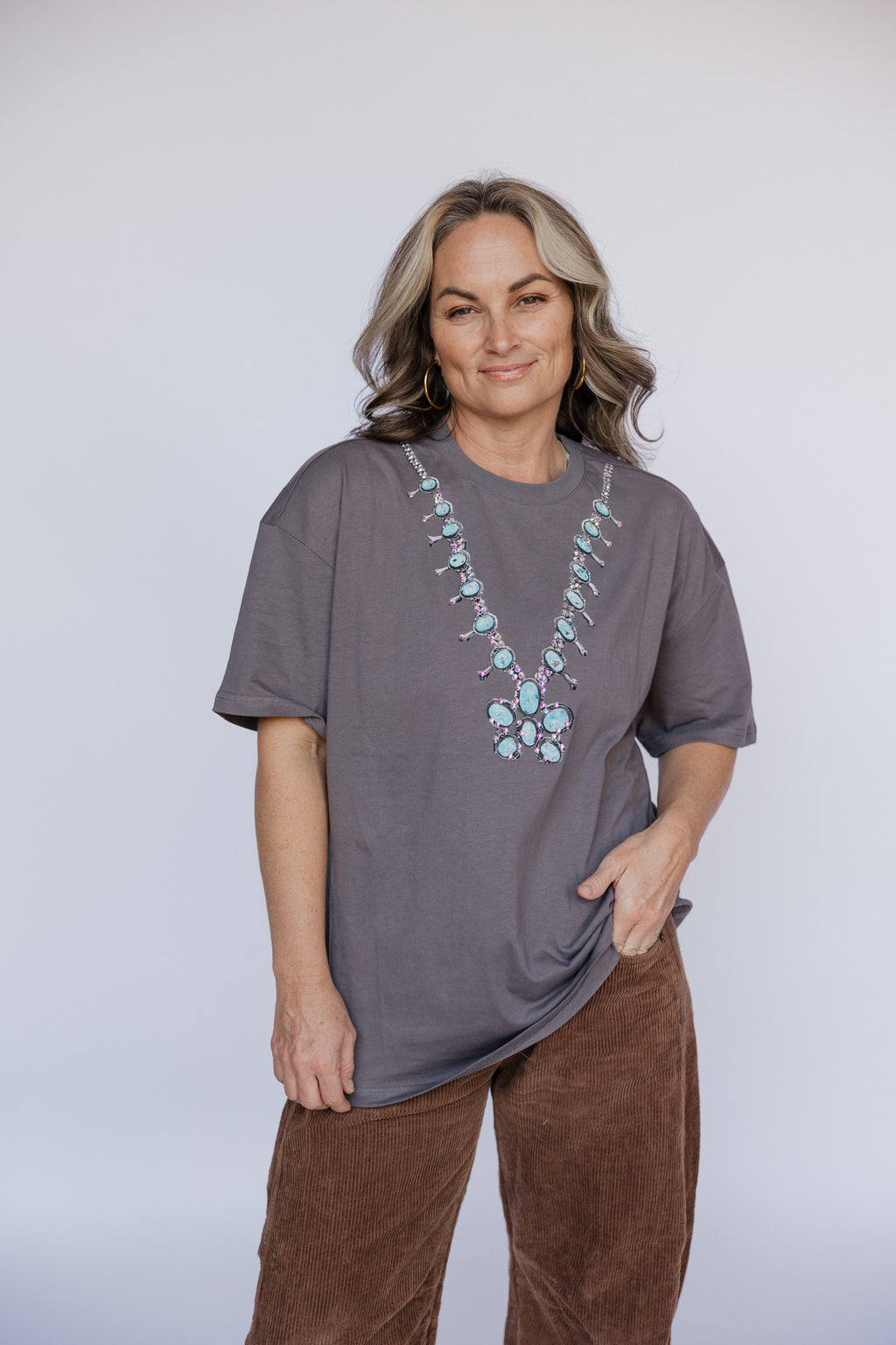 CHARCOAL SQUASH TEE