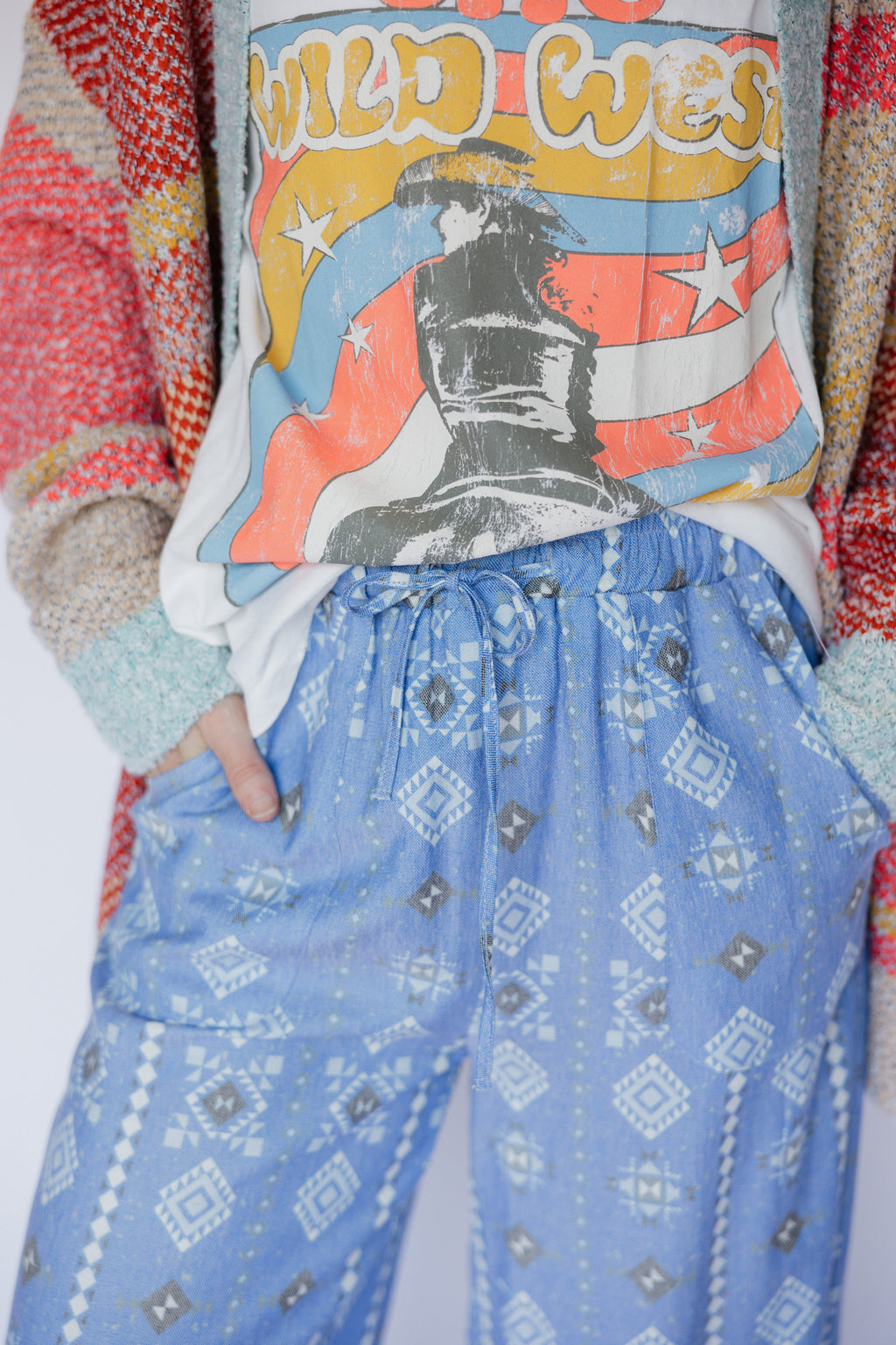 Blue Aztec Pant