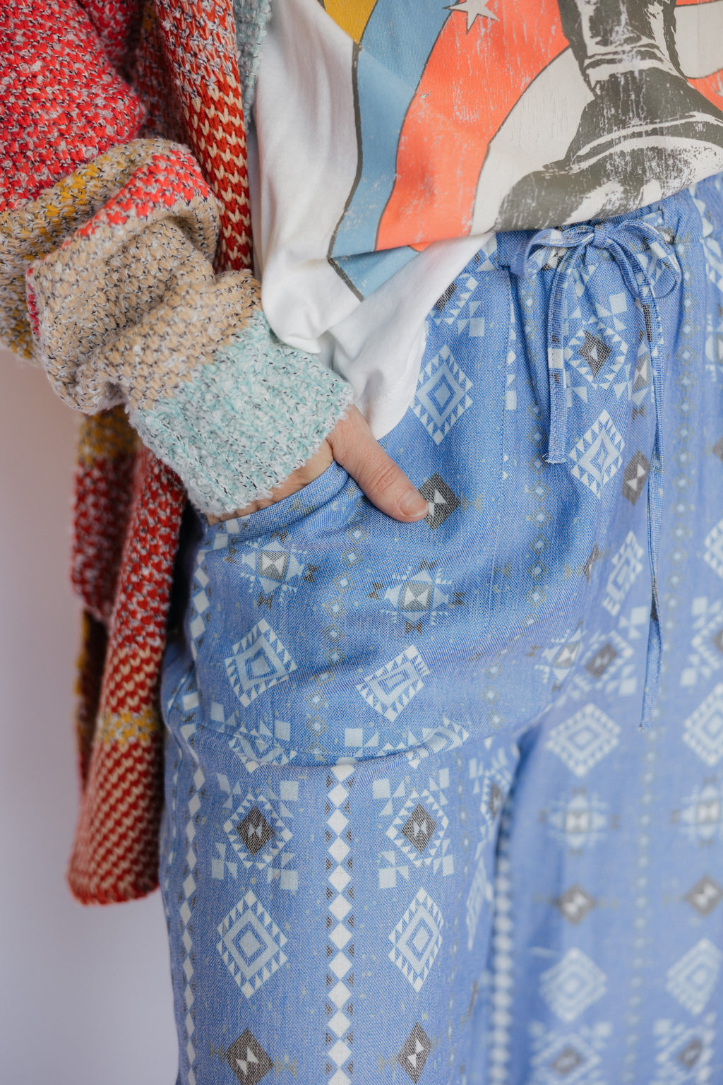 Blue Aztec Pant