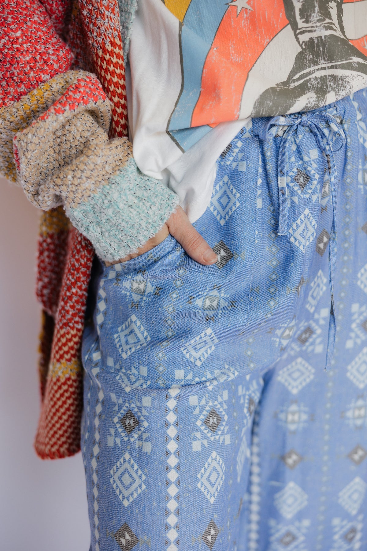 Blue Aztec Pant