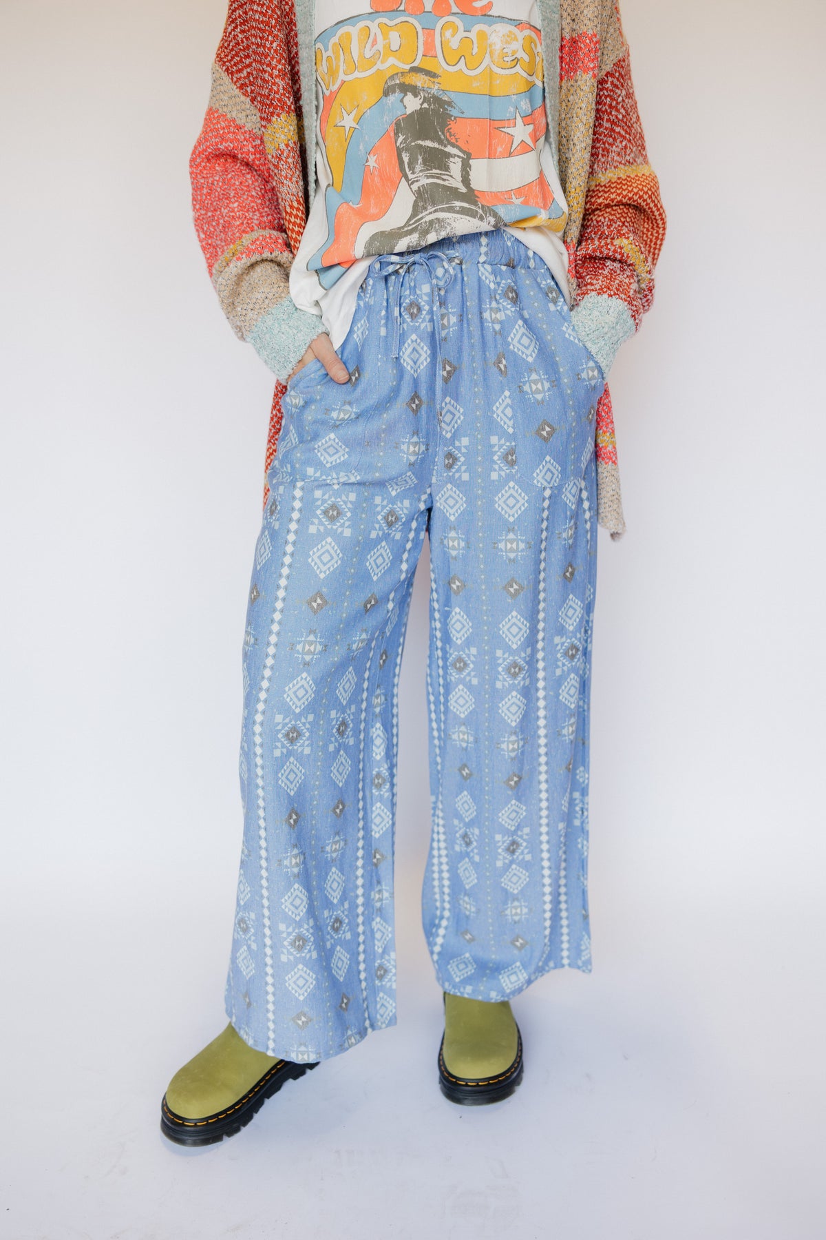 Blue Aztec Pant