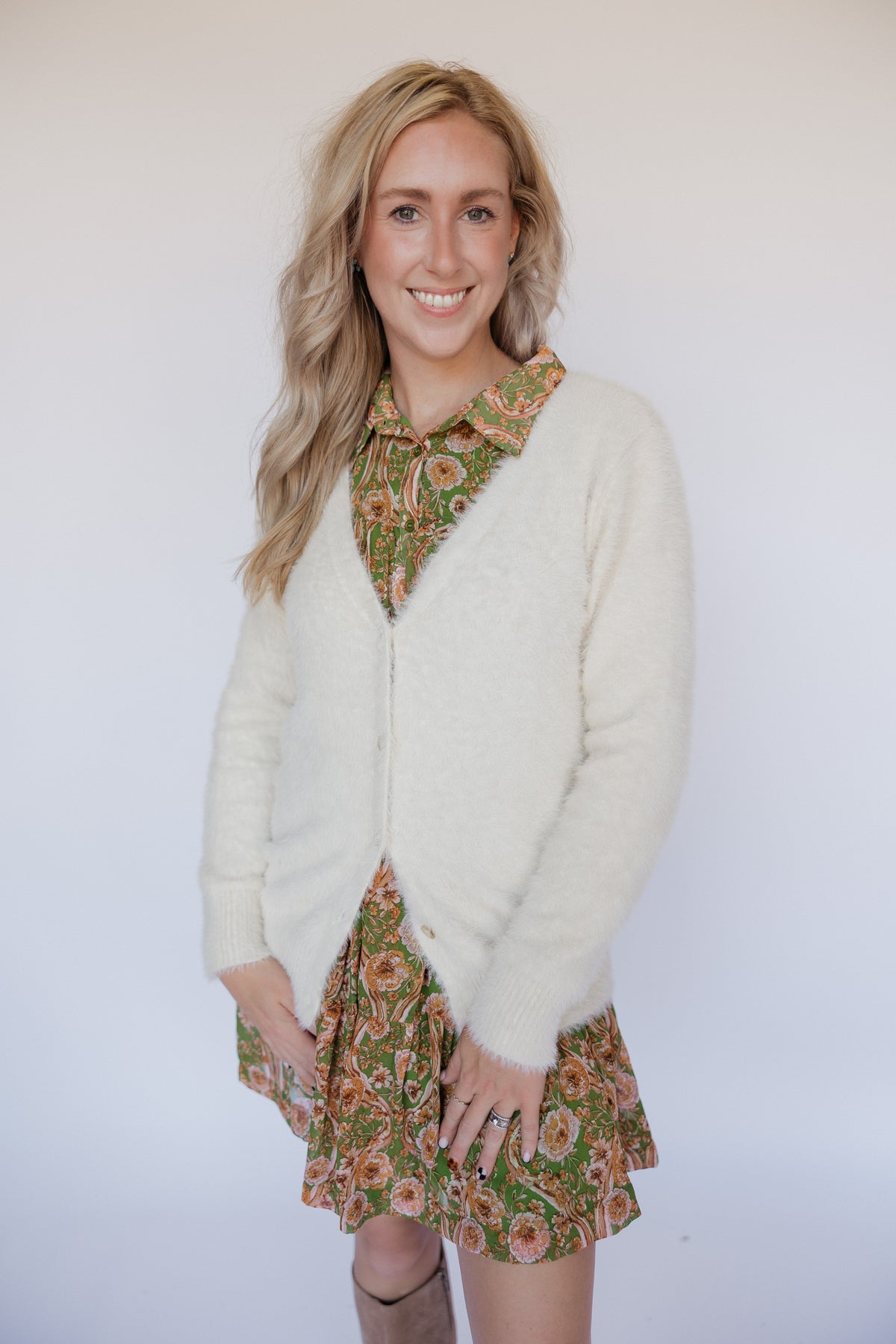 Ivory Fuzzy Sweater