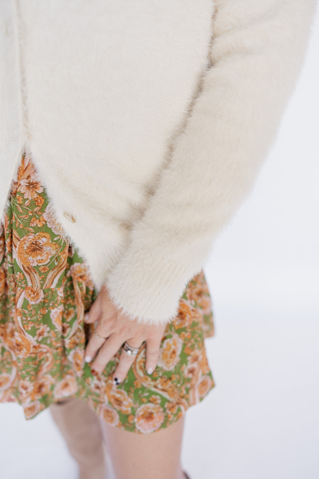 Ivory Fuzzy Sweater