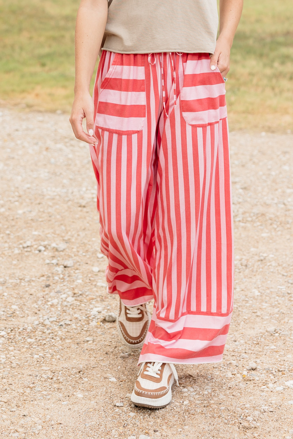 Pink Stripe Pant