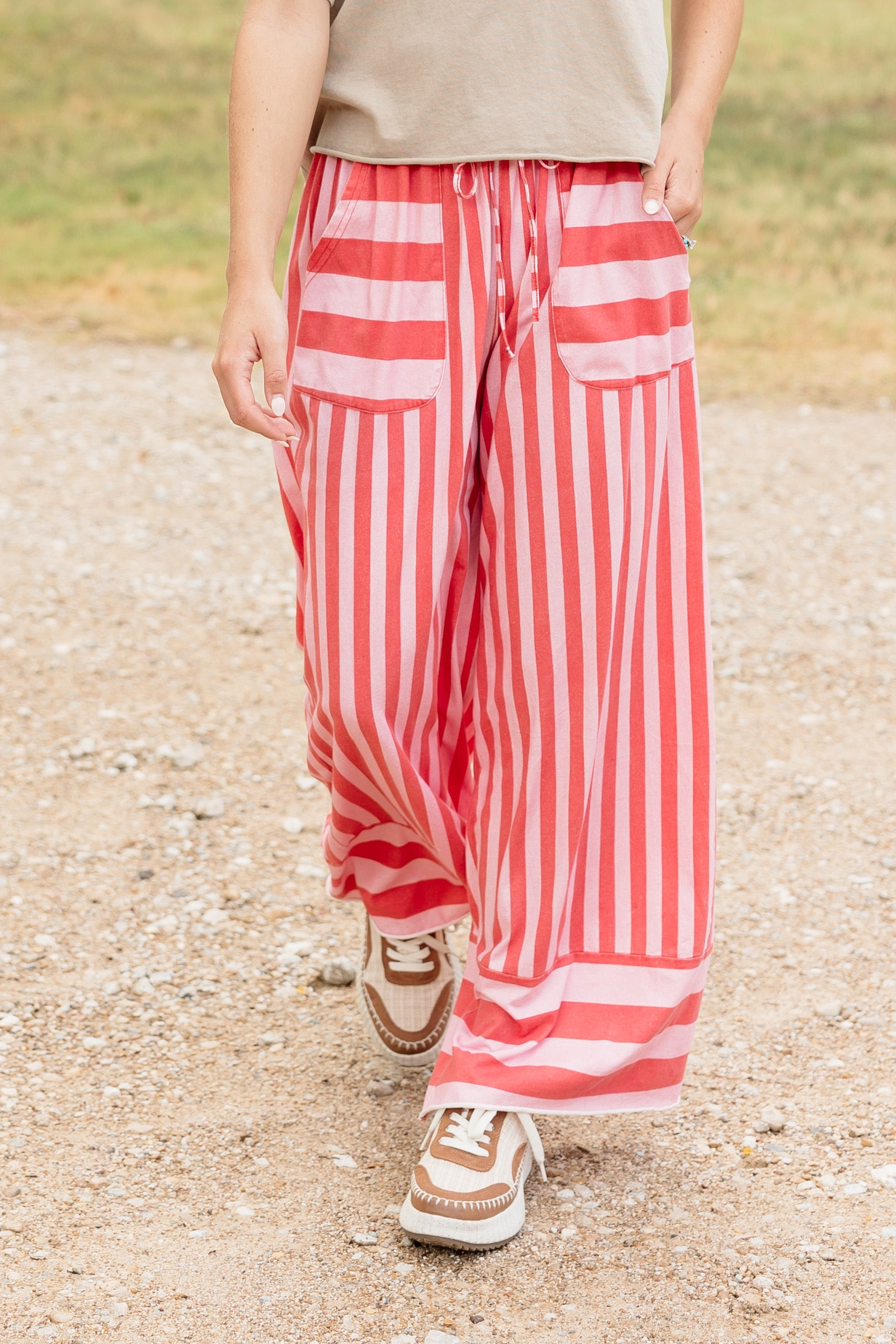 Pink Stripe Pant