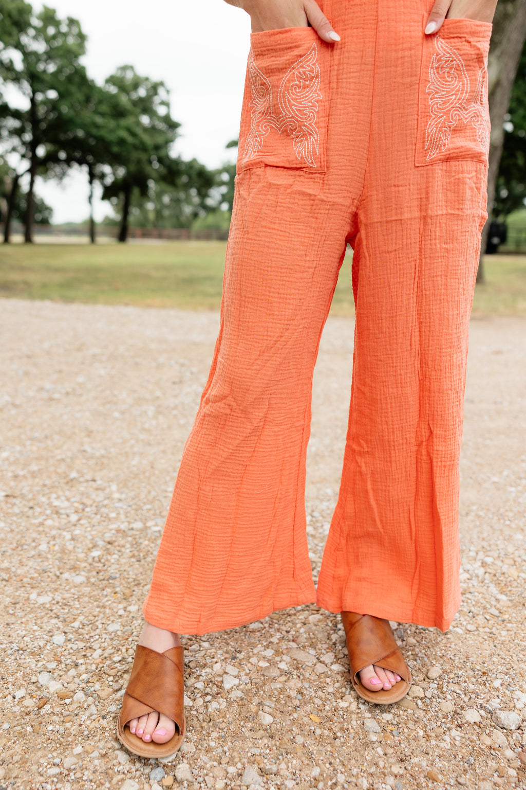 Coral Gauze Jumper