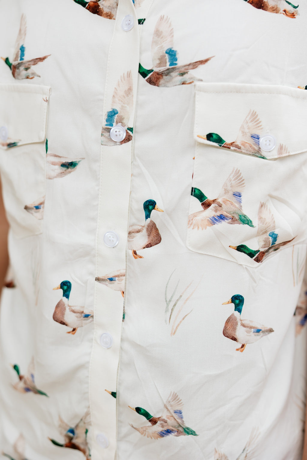 Mallard Button Up Tee