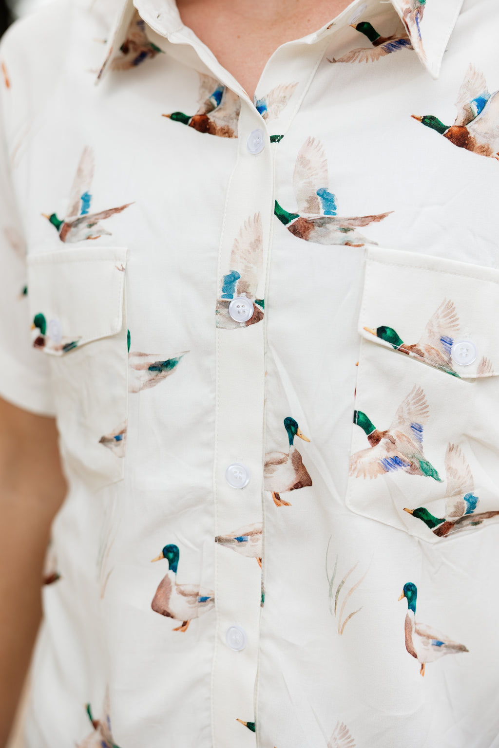 Mallard Button Up Tee