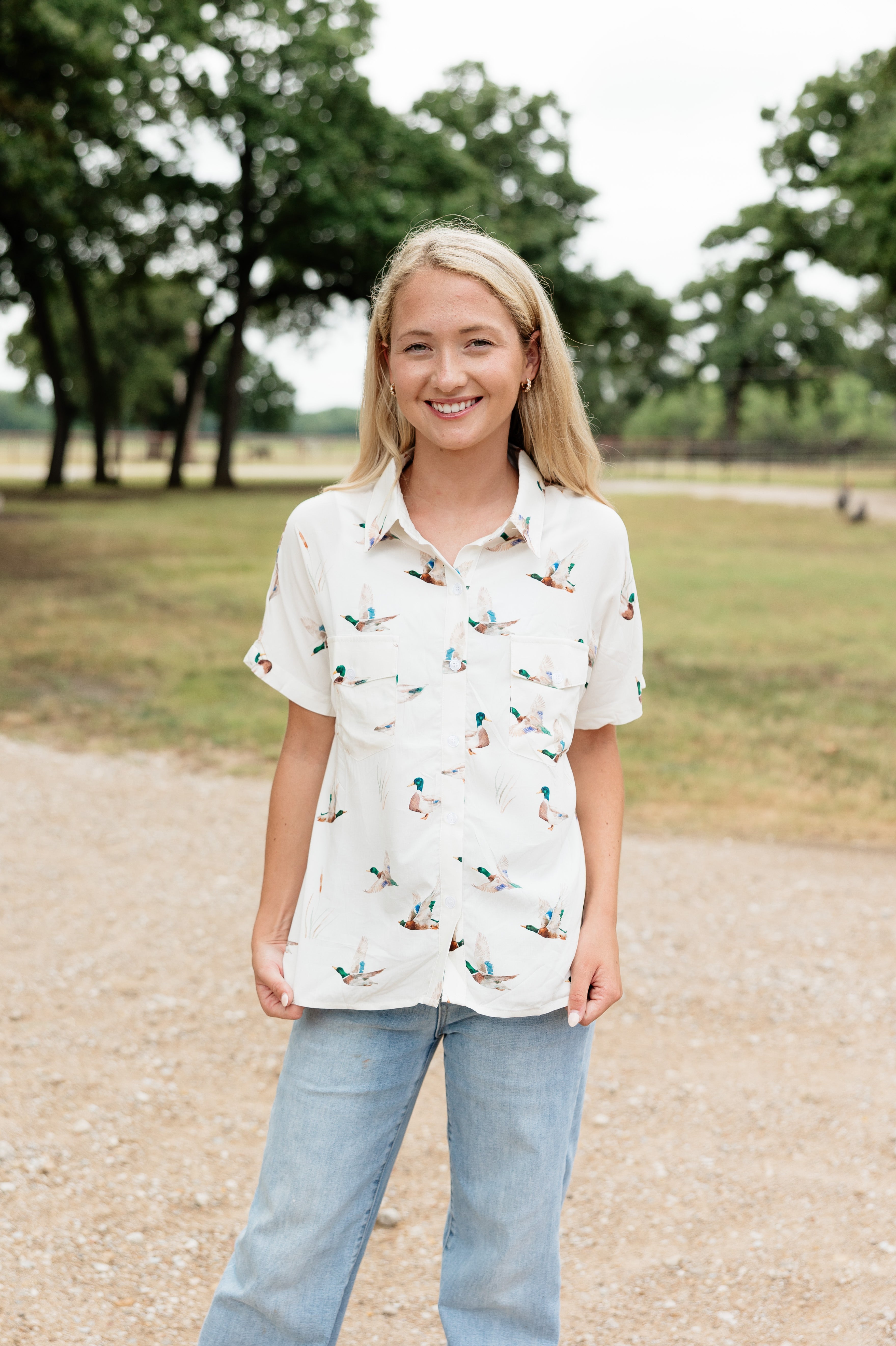 Mallard Button Up Tee