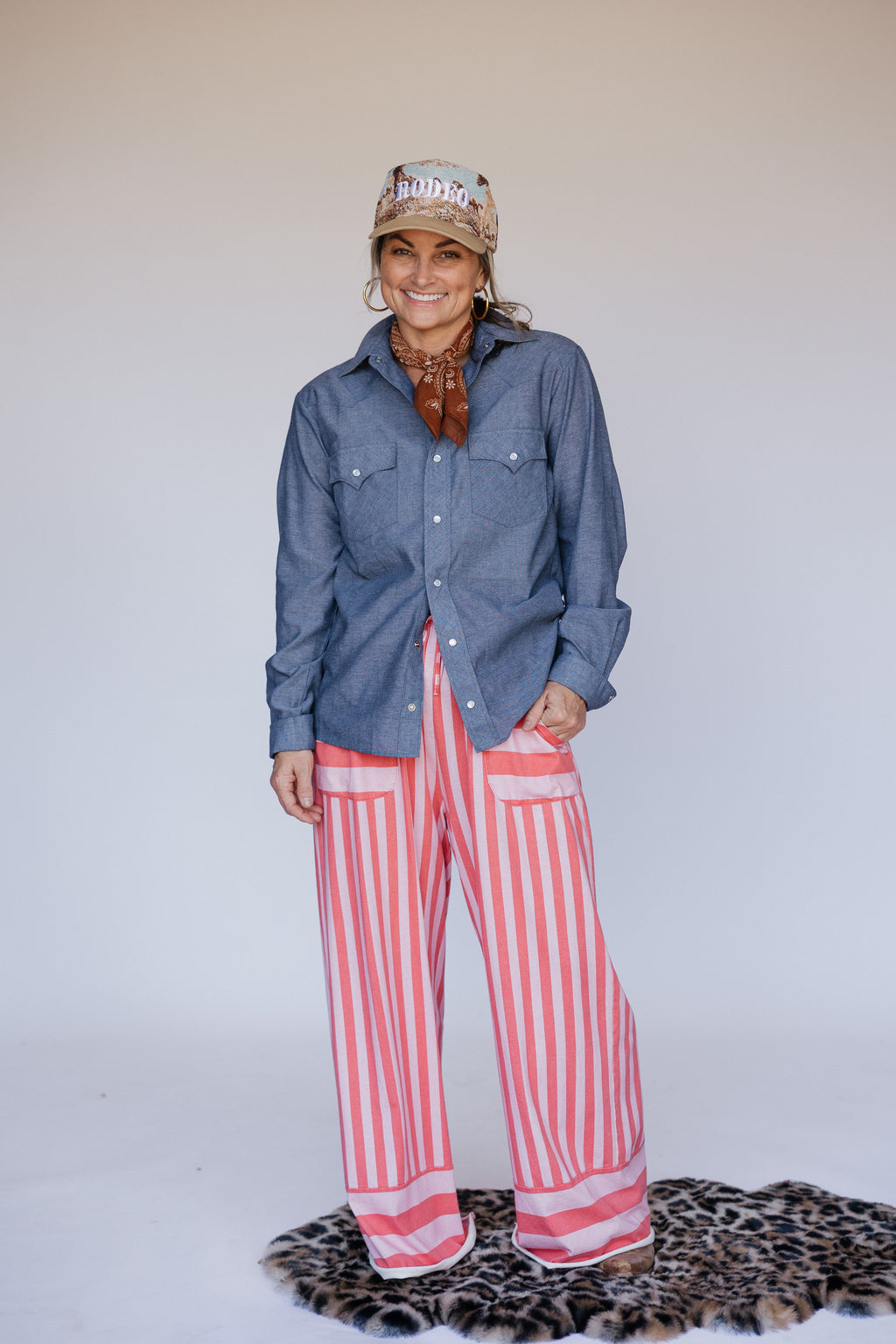 Pink Stripe Pant