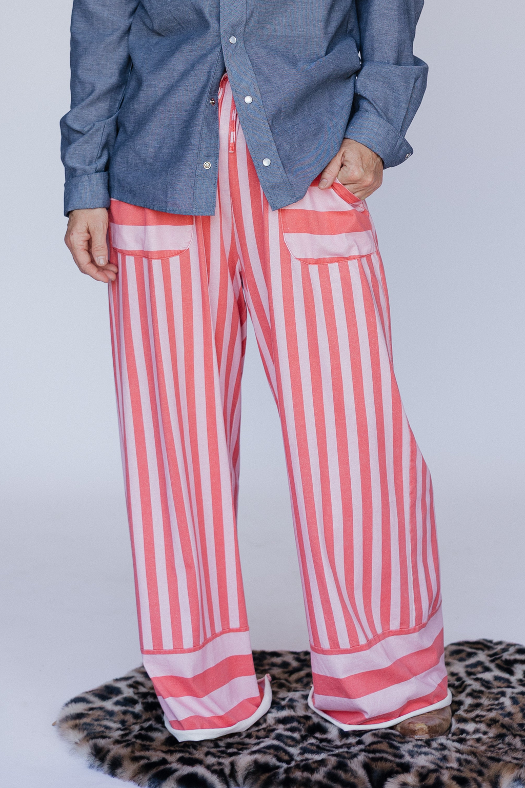 Pink Stripe Pant