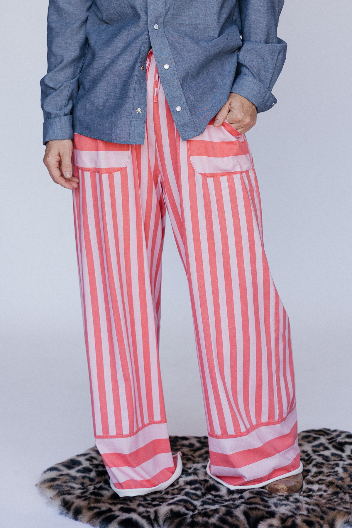Pink Stripe Pant
