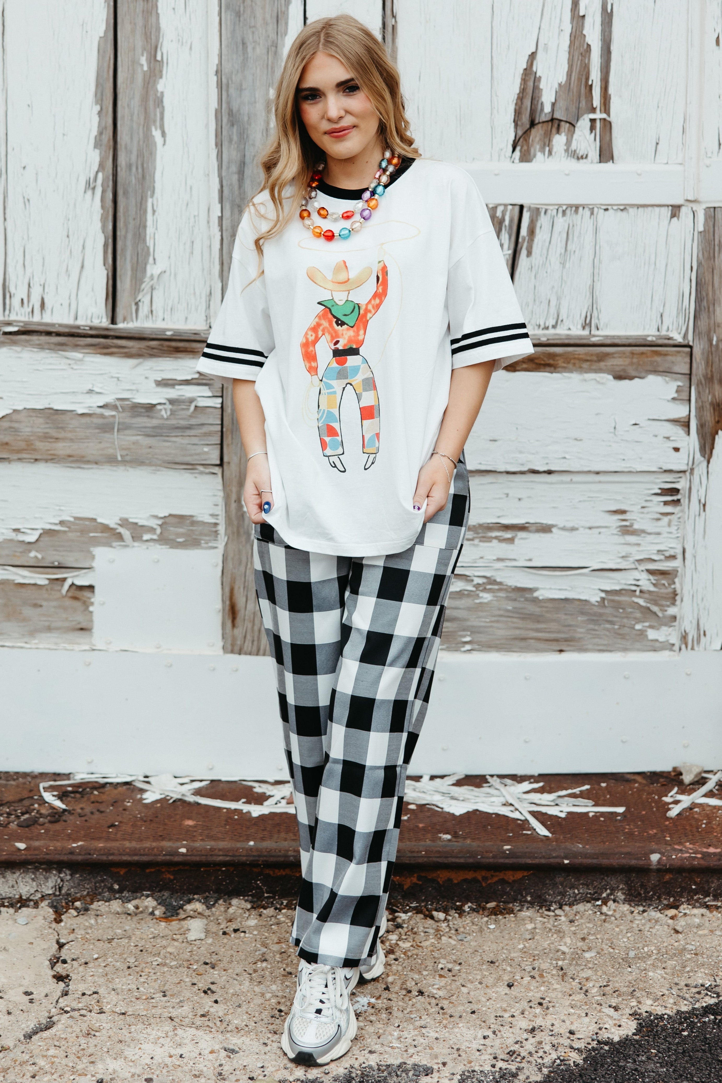 Ivory Roping Cowboy Tee