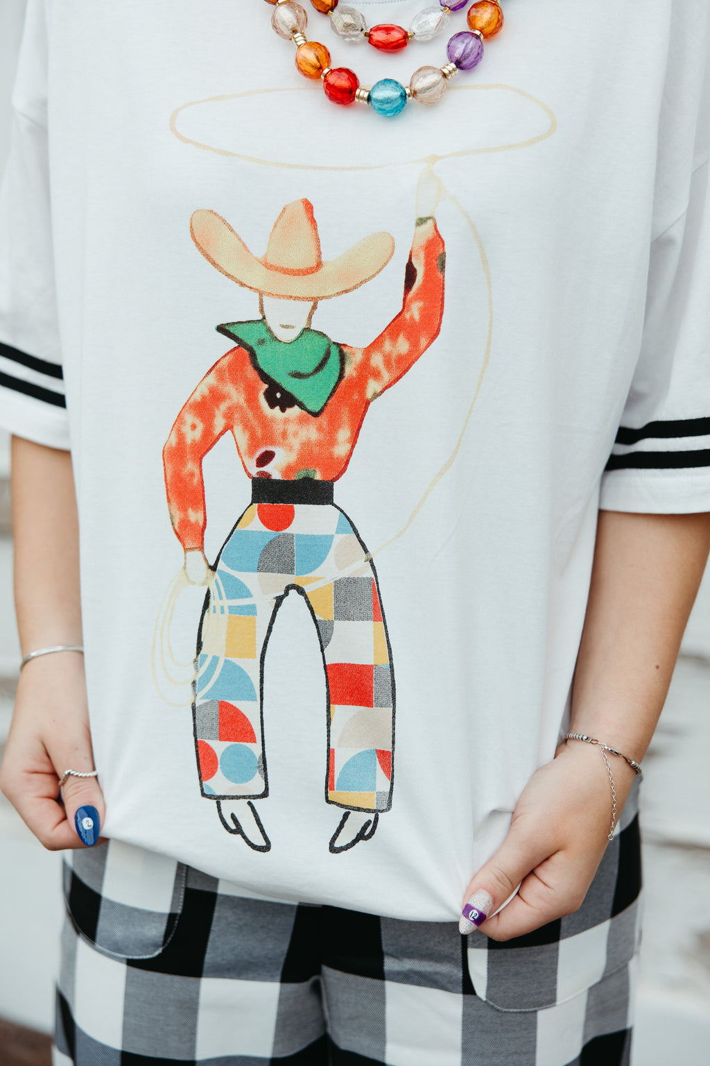 Ivory Roping Cowboy Tee