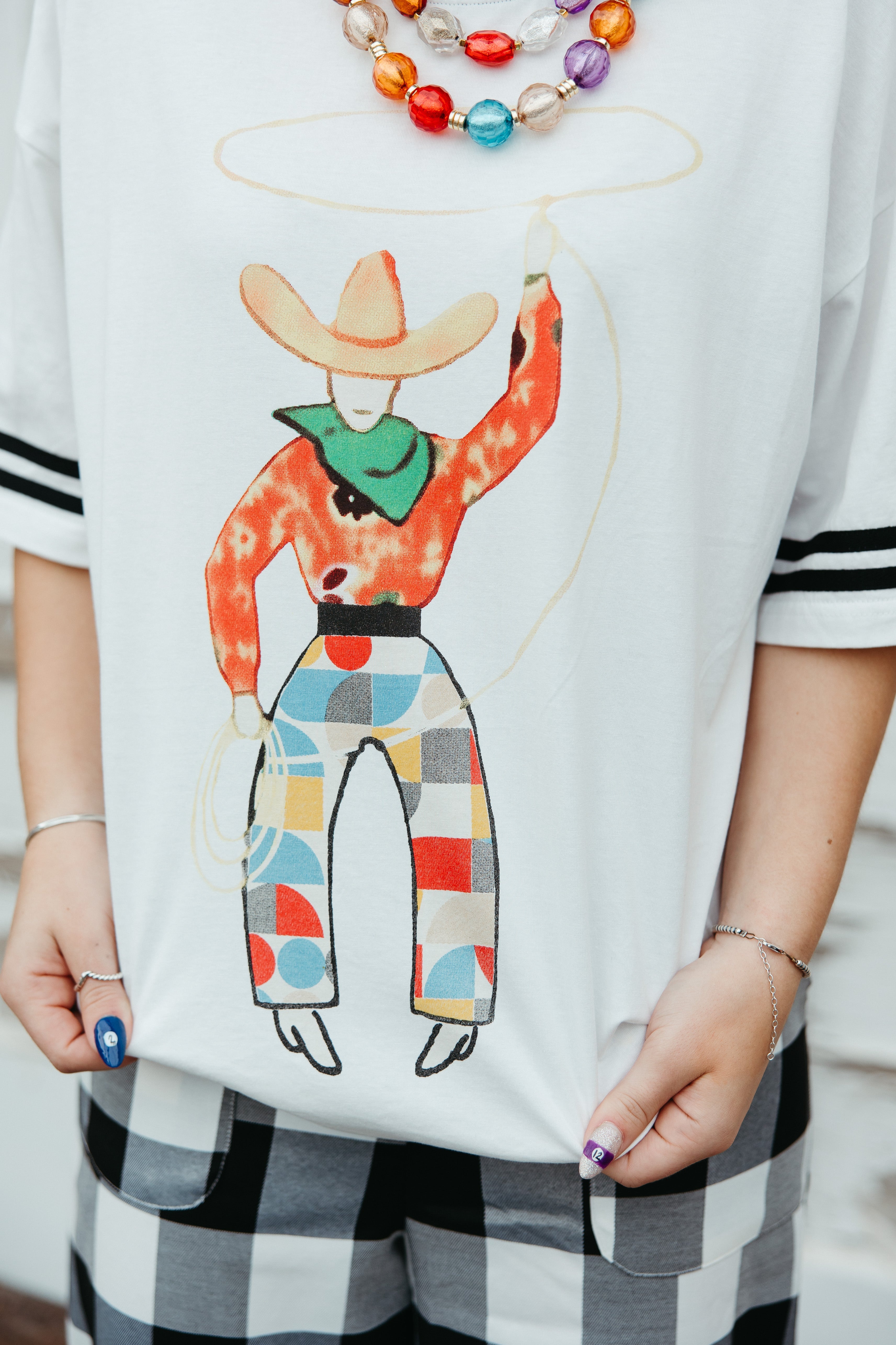 Ivory Roping Cowboy Tee