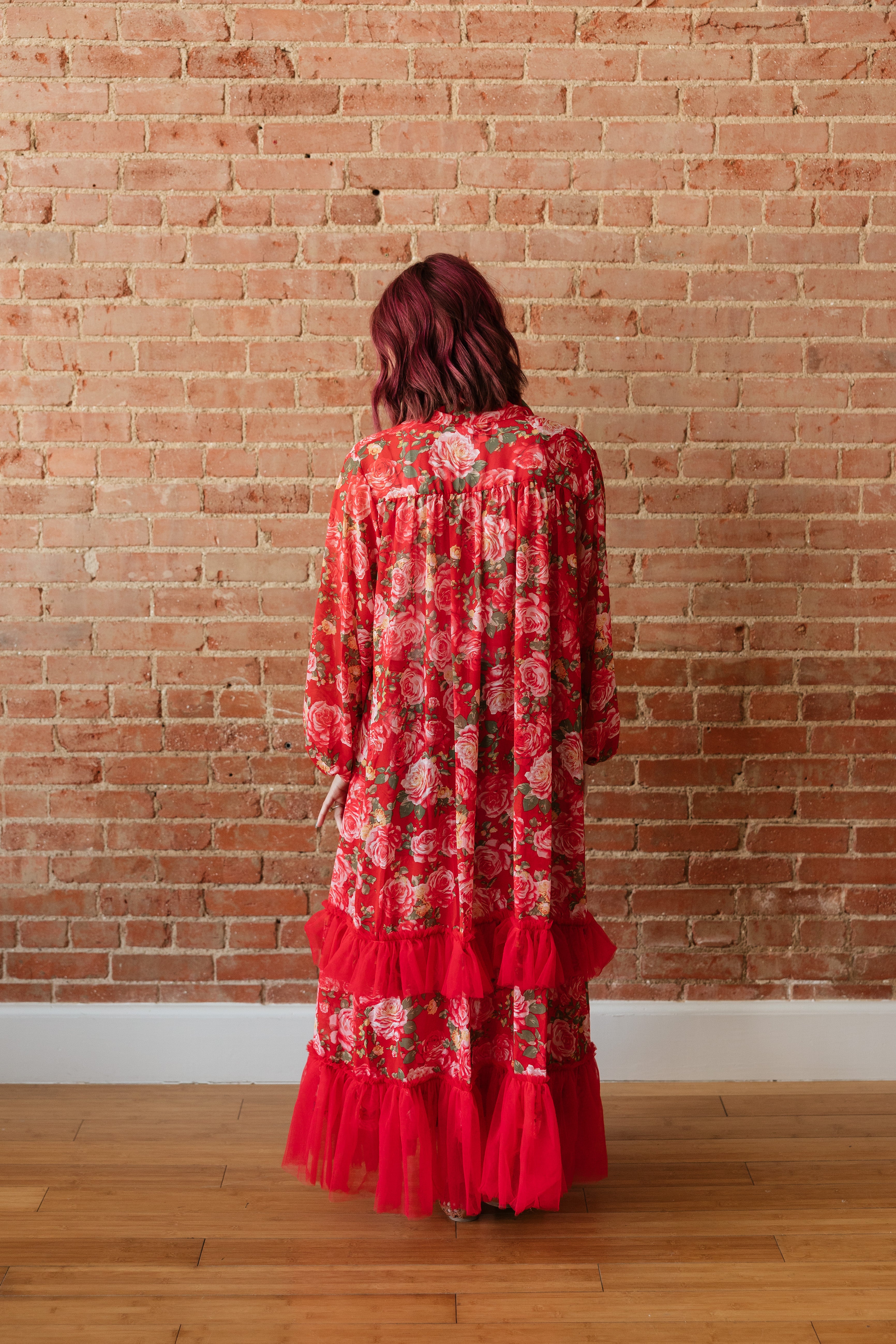 RED ROSE KIMONO