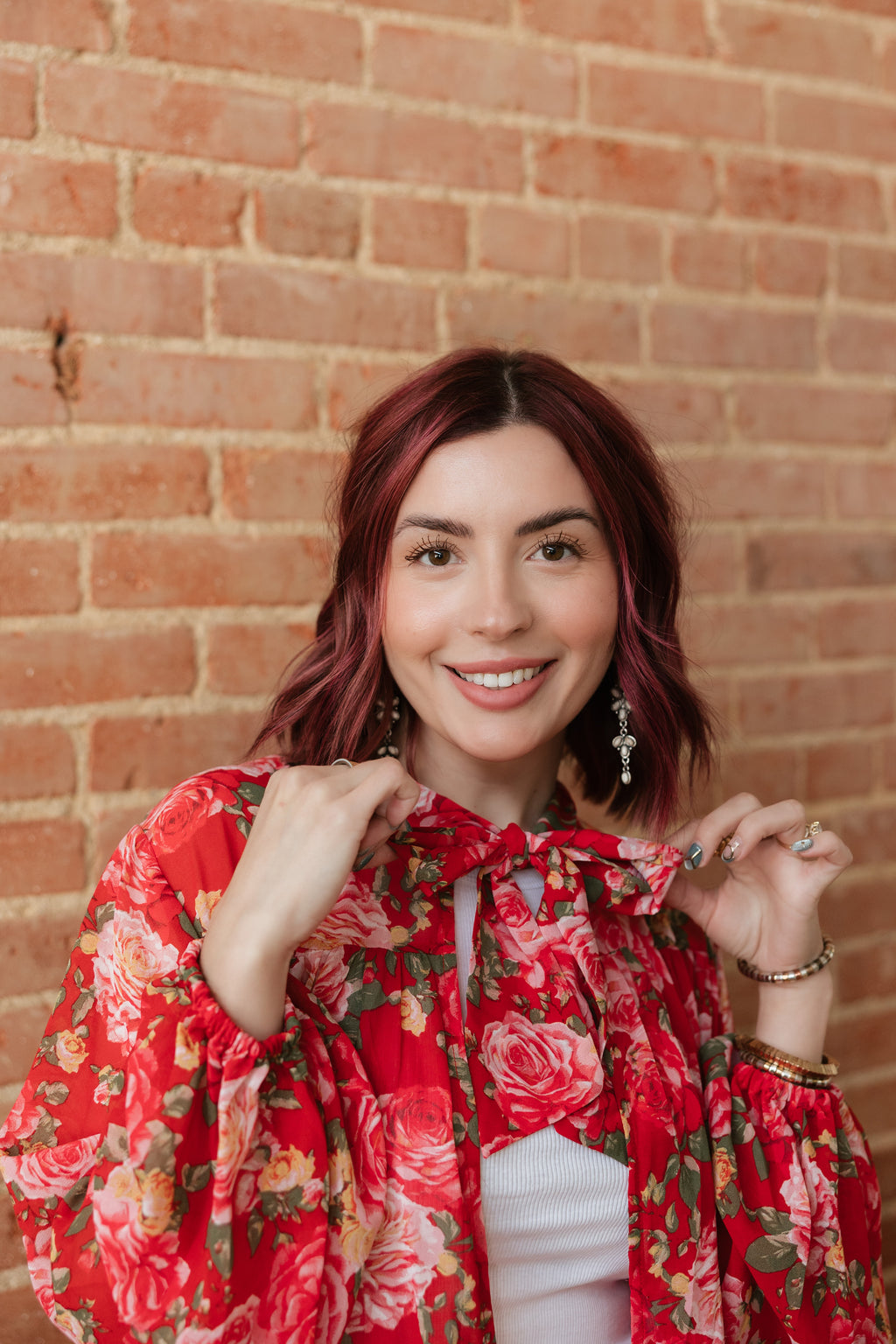 RED ROSE KIMONO