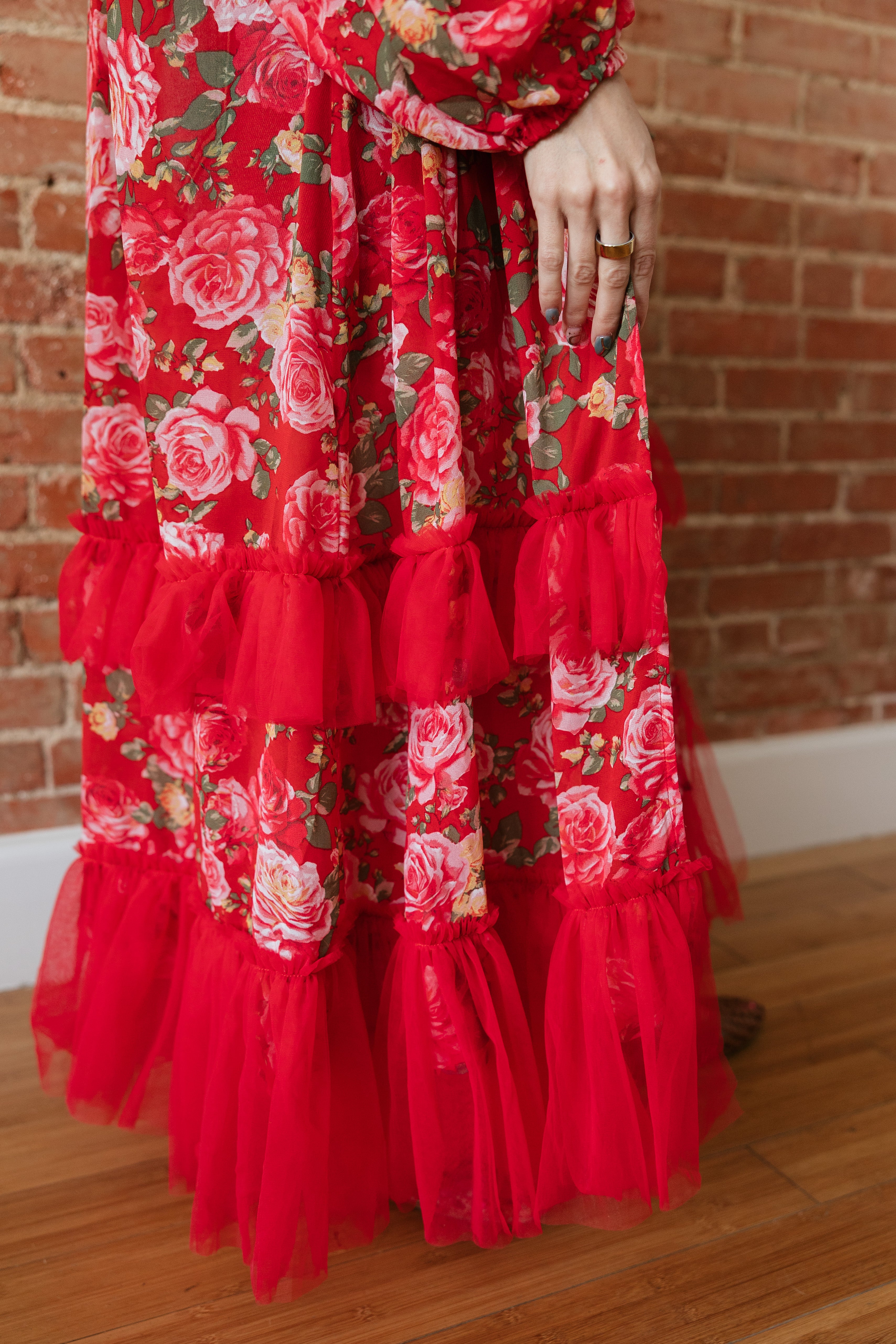 RED ROSE KIMONO