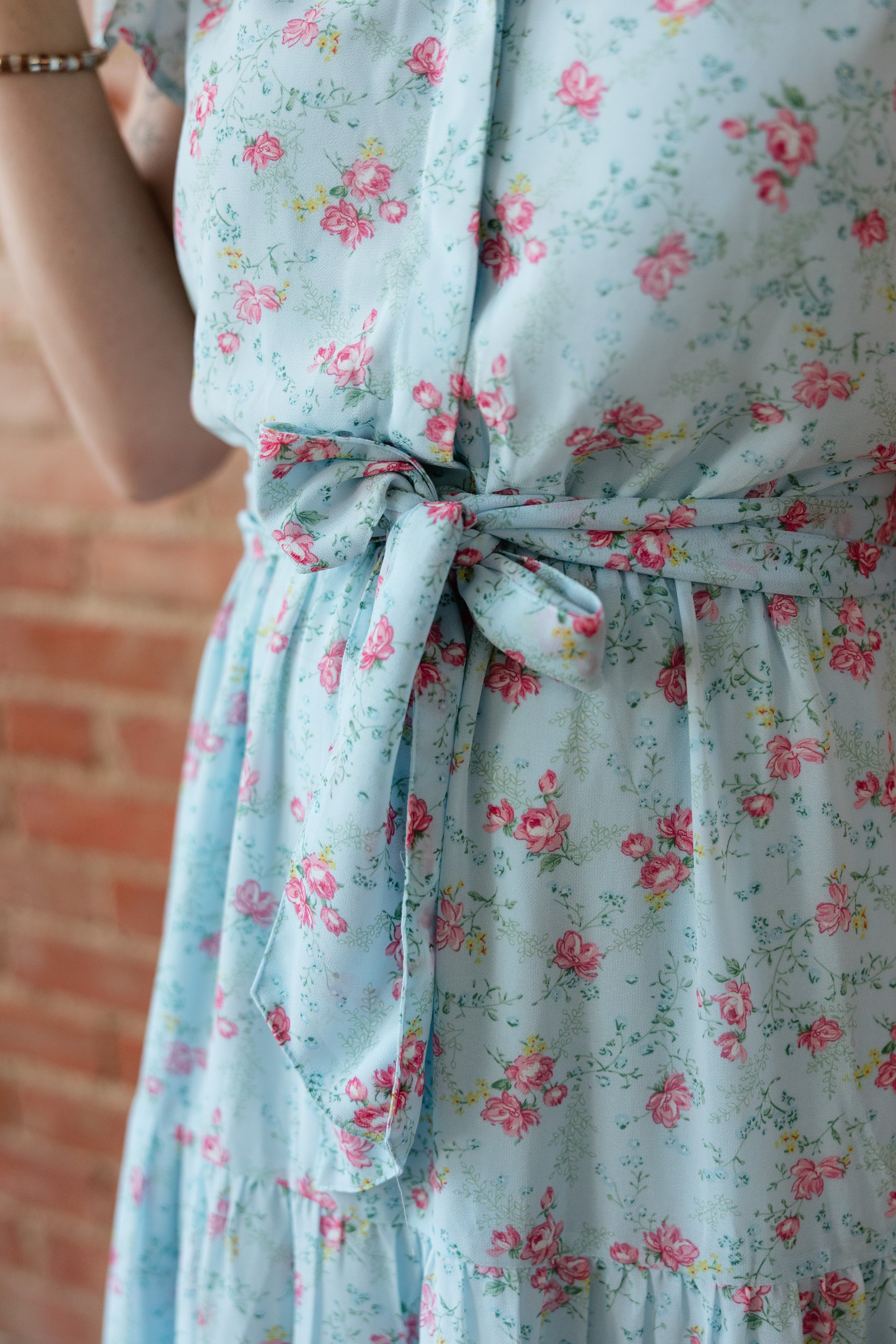 BLUE FLORAL DRESS