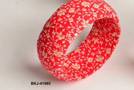 RED FABRIC BANGLE BRACLET
