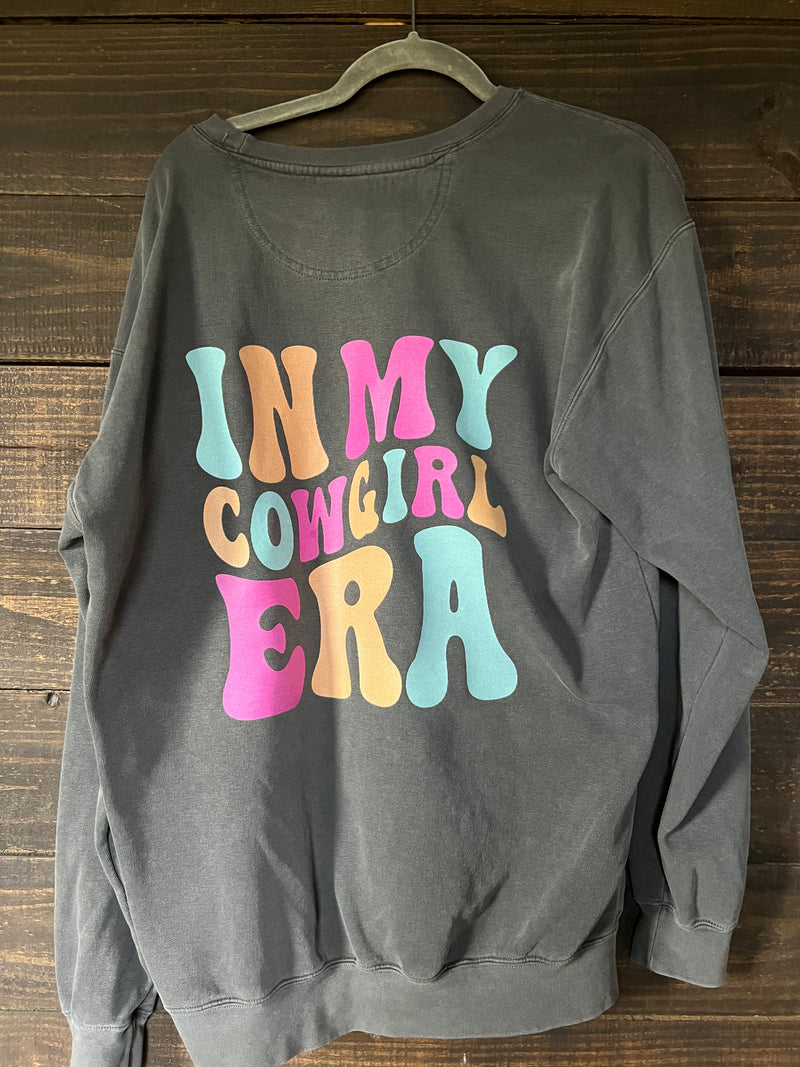 102334  CHARCOAL IN MY COWBOY ERA SWEATSHIRT