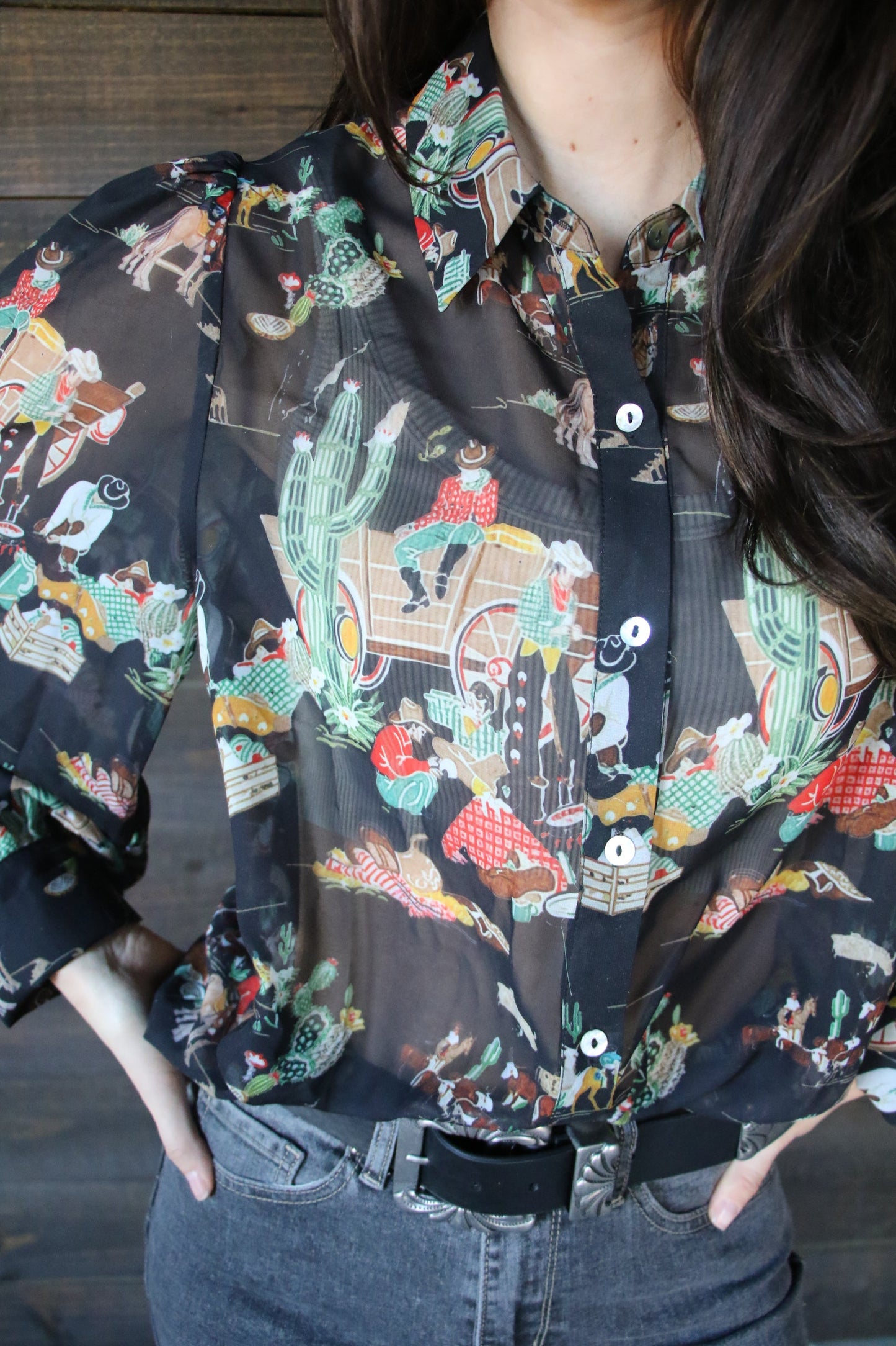 TH11  BLACK WAGON CHIFFON