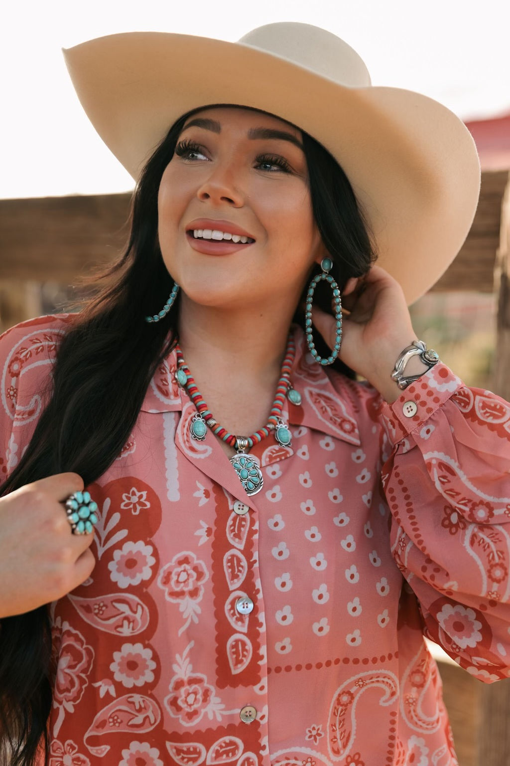 BLUSH  PAISLEY CHIFFON