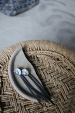 122359 Silver Stud with Faux Leather