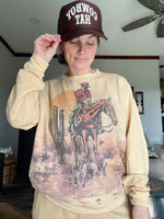 122314  DESERT RODEO PRINTED SWEATSUIT SET