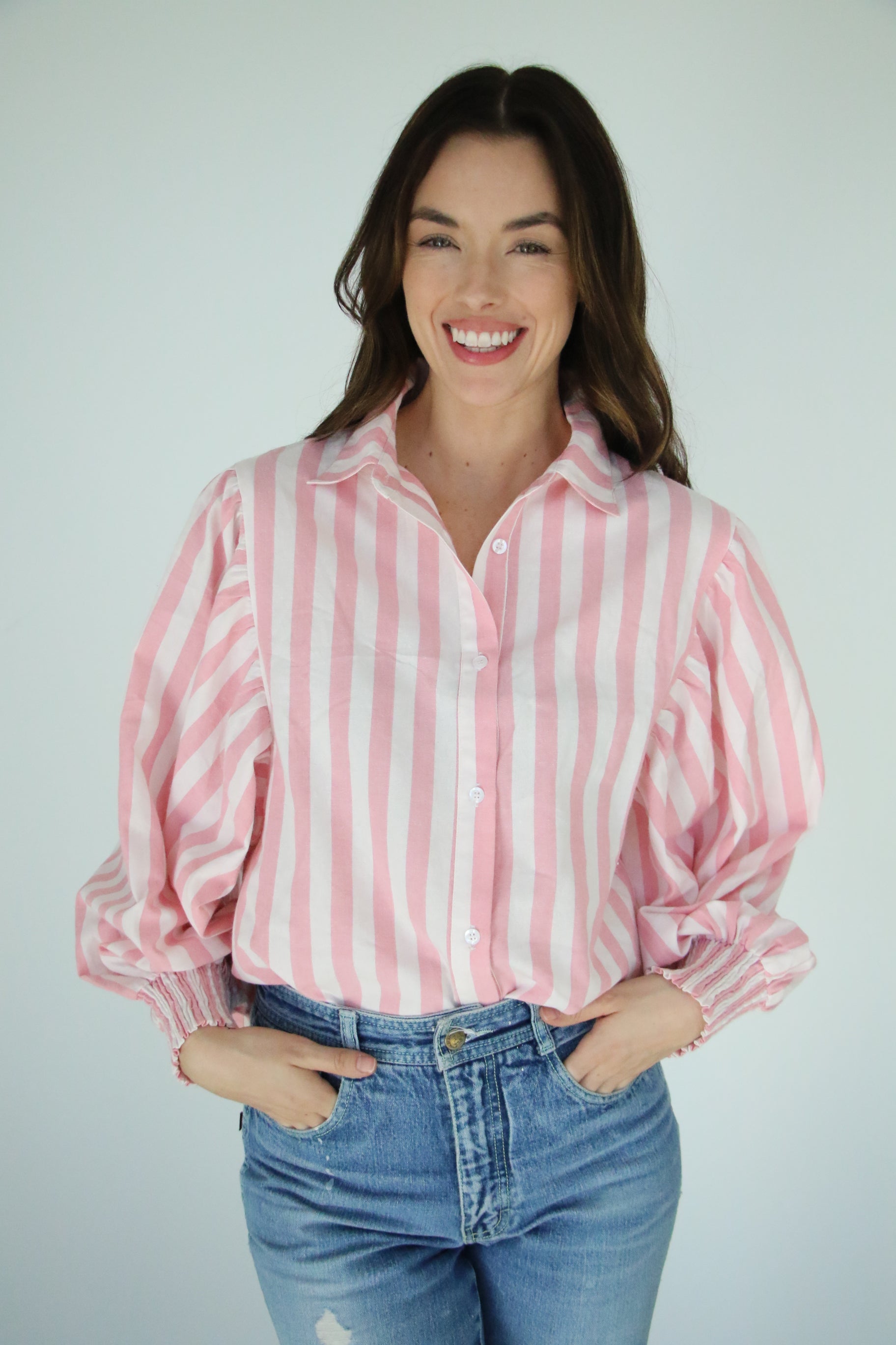 TH23 PINK STRIPE TOP (1 Piece)