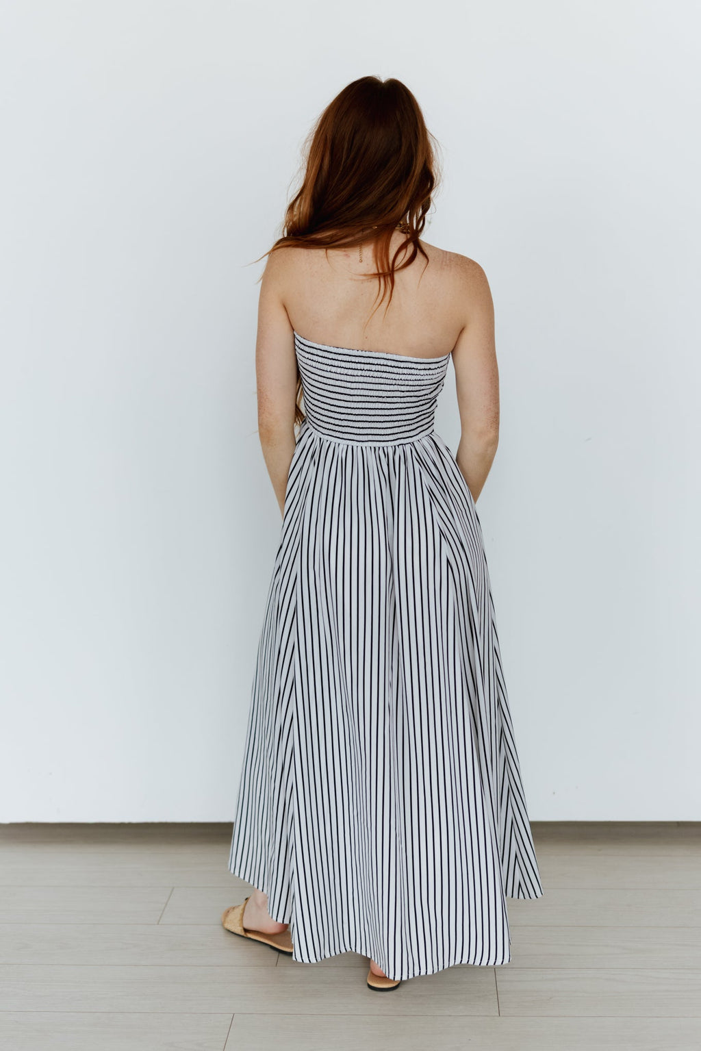 STRIPED MAXI DRESS