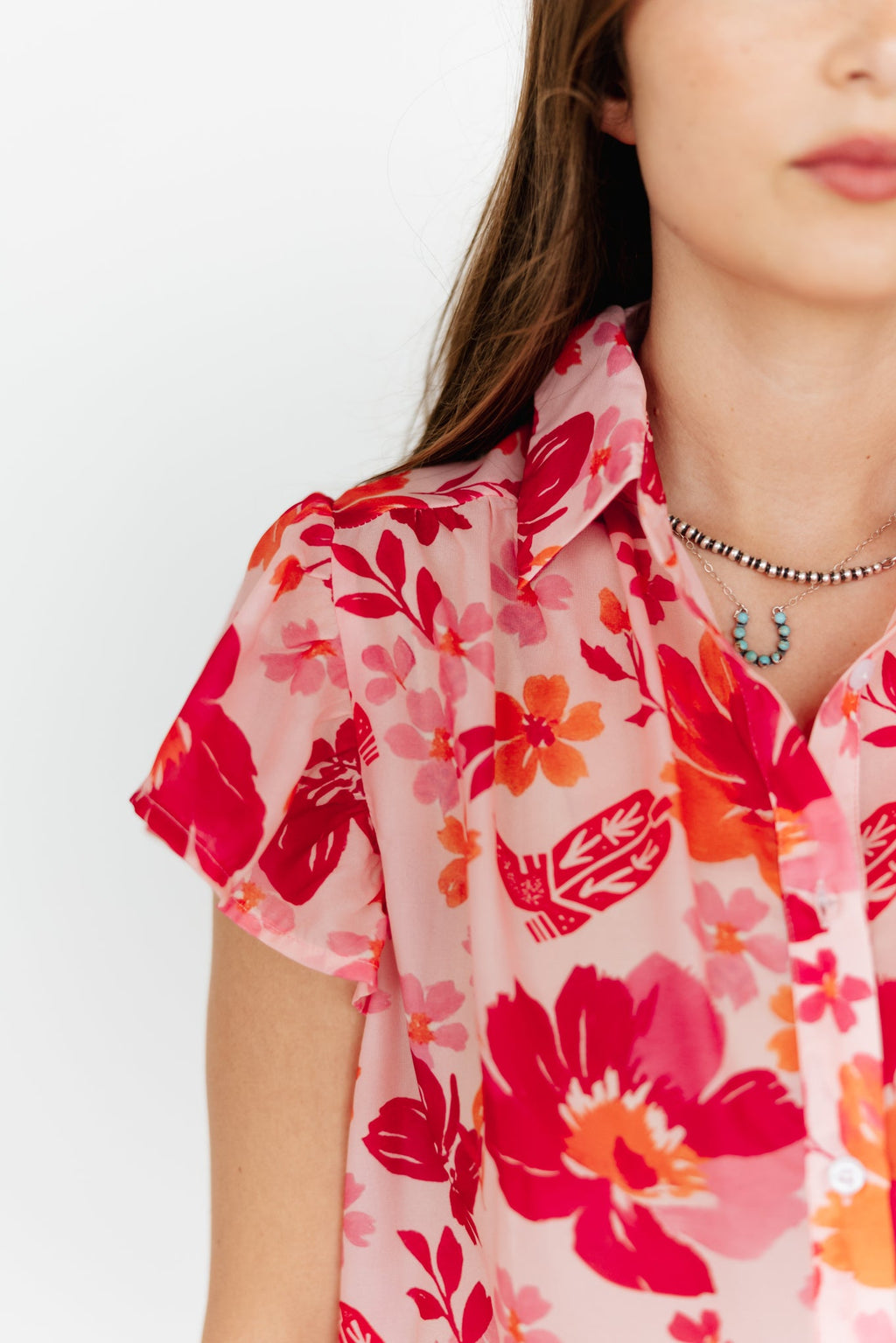 COASTAL COWGIRL FLUTTER SLEEVE TOP
