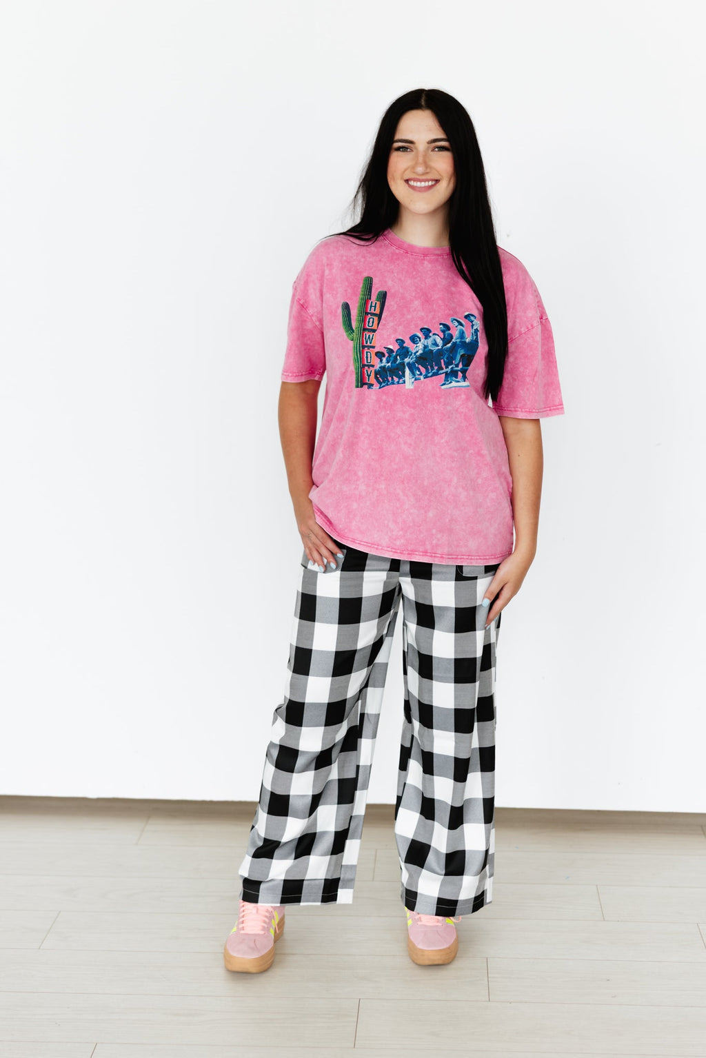 Pink Howdy Fenceline Tee