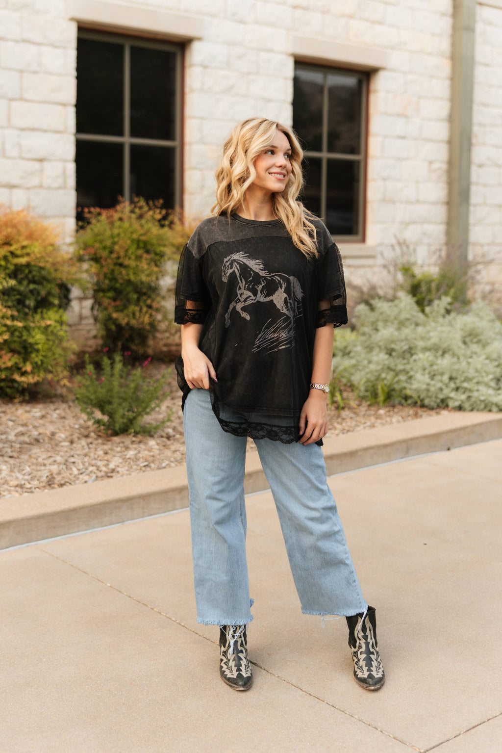Wild Horse Laceover Tee
