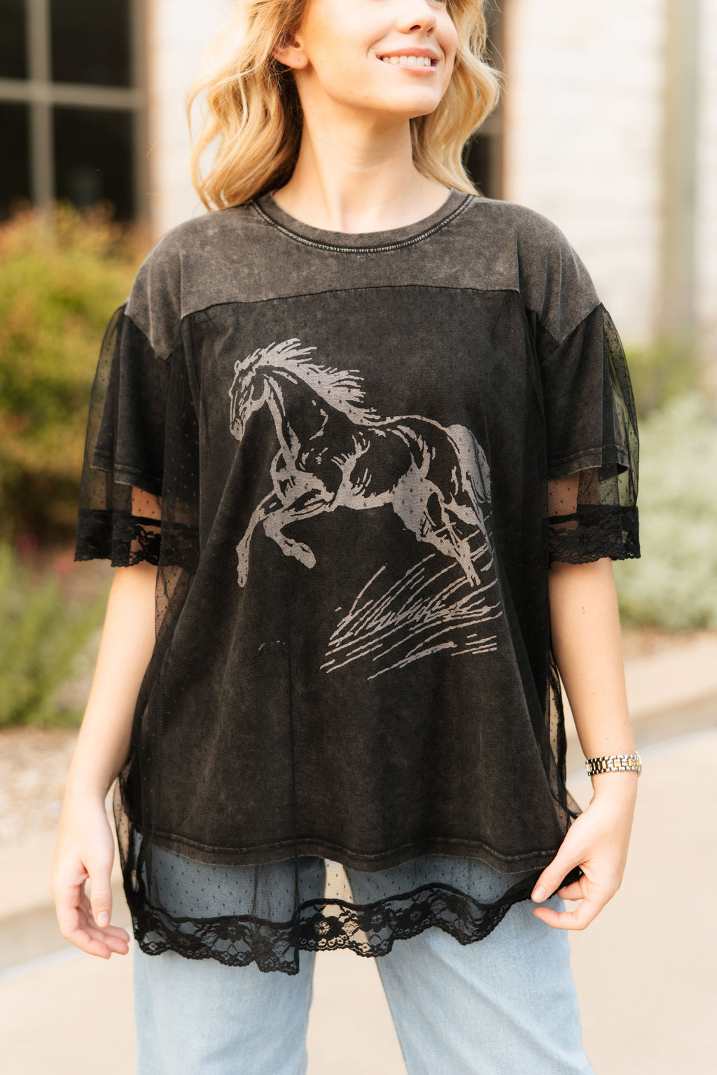 Wild Horse Laceover Tee