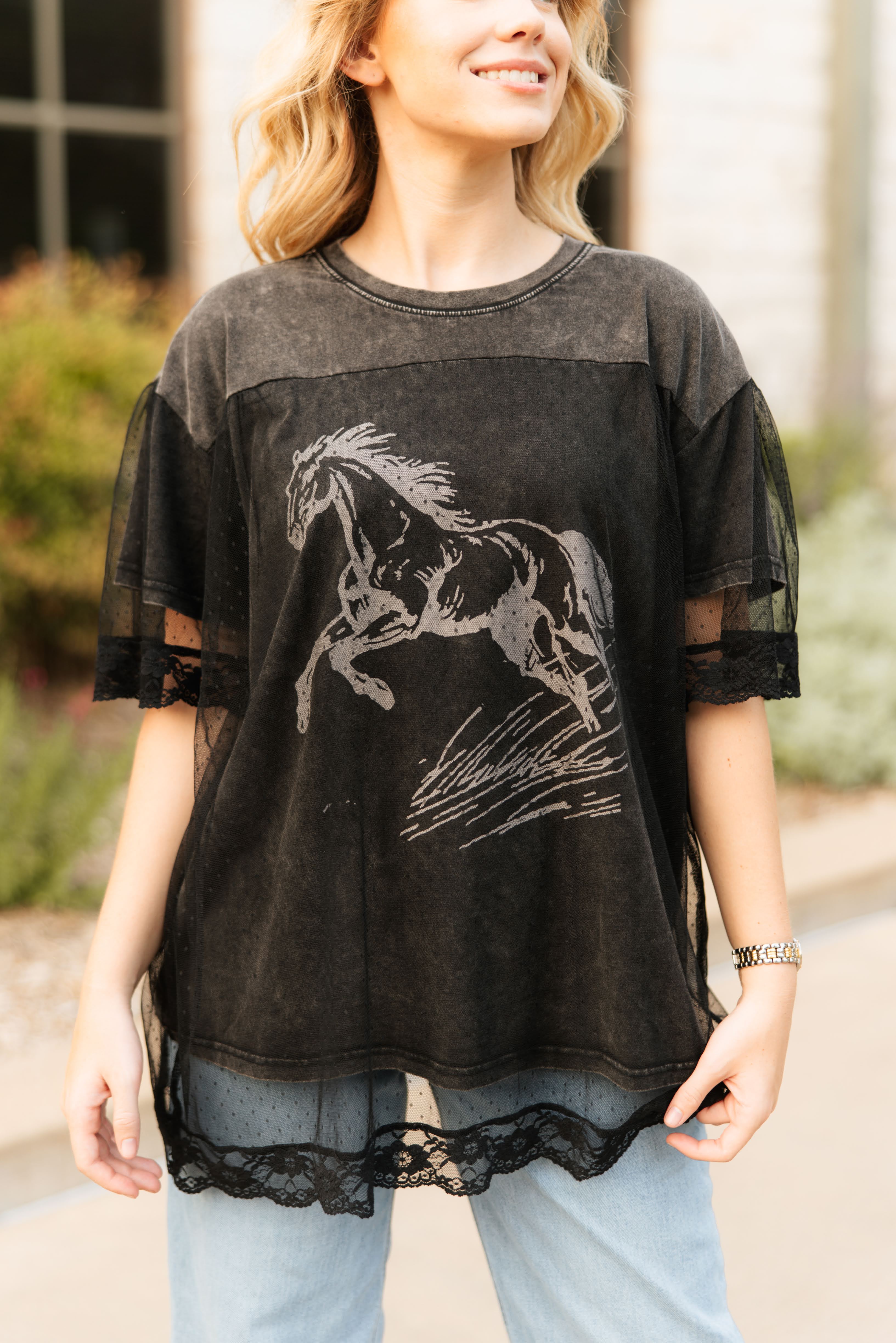 Wild Horse Laceover Tee