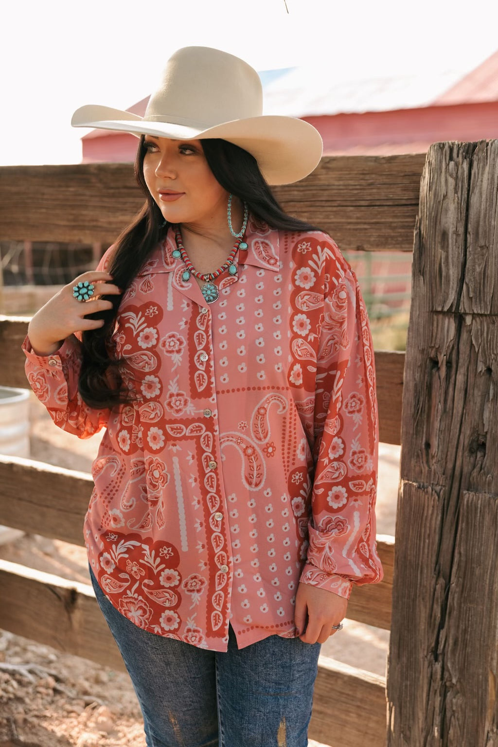 BLUSH  PAISLEY CHIFFON
