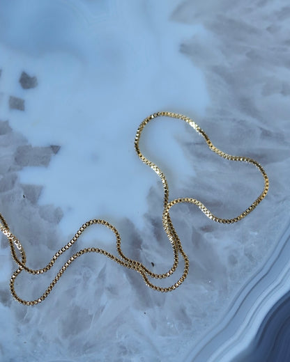 1259 DIPPED GOLD THIN TWIST CHAIN